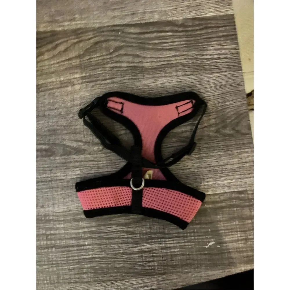 Cat Pet Pink & Black Harness